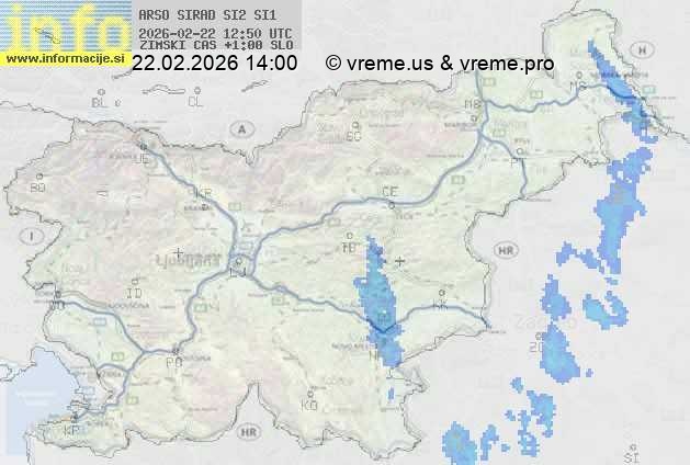 Radarska karta padavin