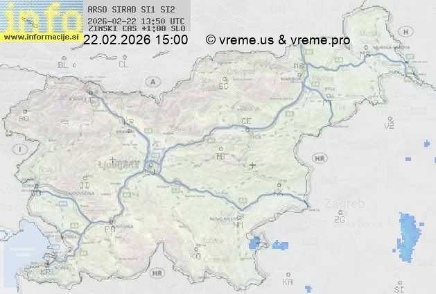 Radarska karta padavin