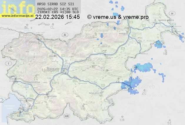 Radarska karta padavin