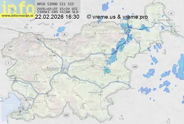 Radarska karta padavin