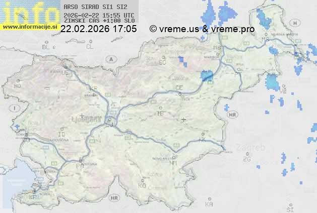 Radarska karta padavin