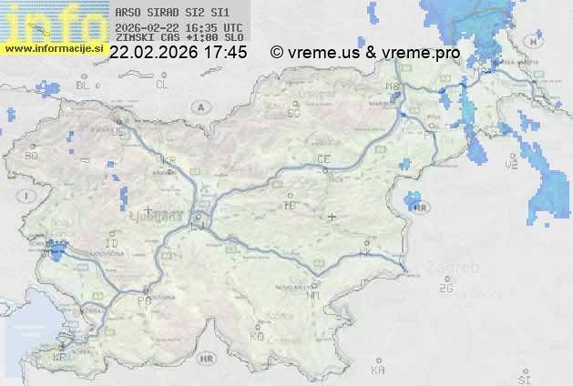 Radarska karta padavin