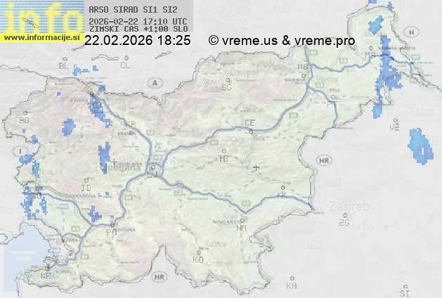 Radarska karta padavin