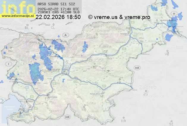 Radarska karta padavin