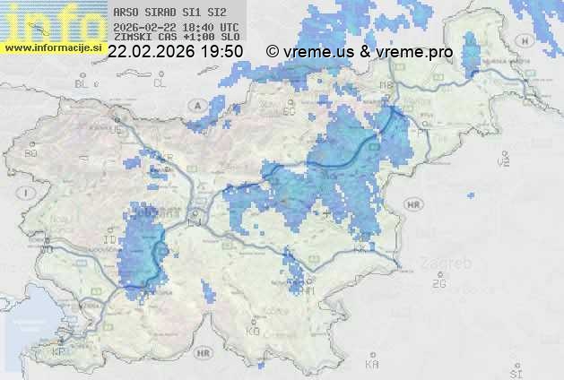 Radarska karta padavin