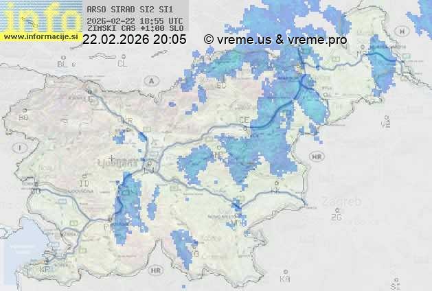 Radarska karta padavin