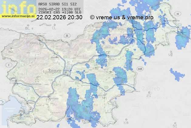 Radarska karta padavin