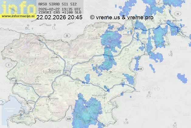 Radarska karta padavin