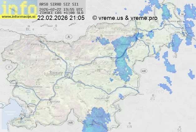 Radarska karta padavin