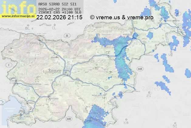 Radarska karta padavin