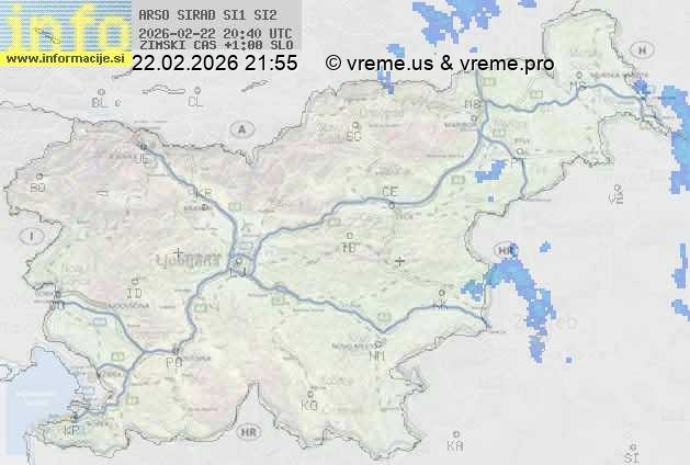 Radarska karta padavin