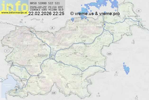 Radarska karta padavin