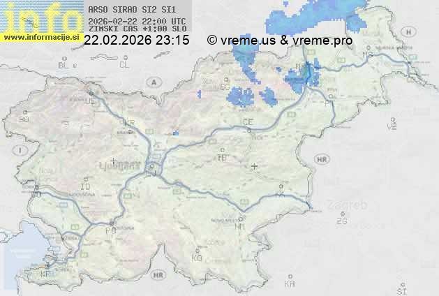 Radarska karta padavin