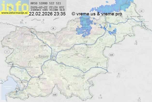 Radarska karta padavin