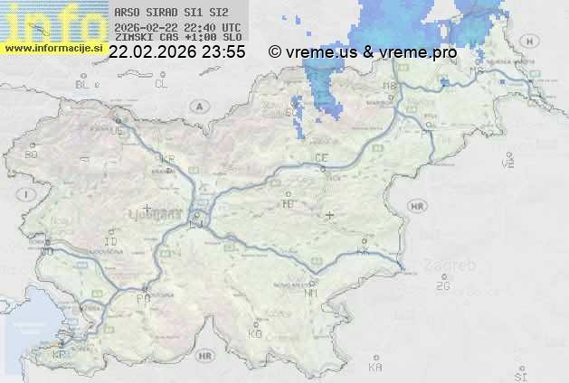 Radarska karta padavin