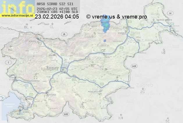 Radarska karta padavin
