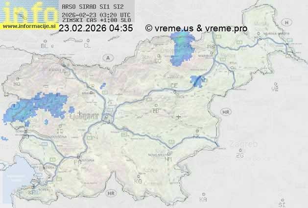 Radarska karta padavin