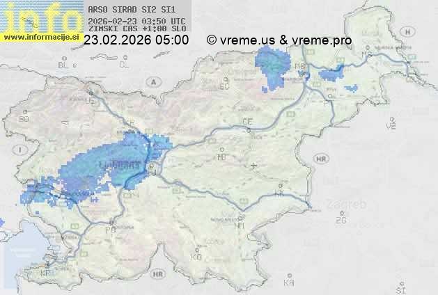 Radarska karta padavin