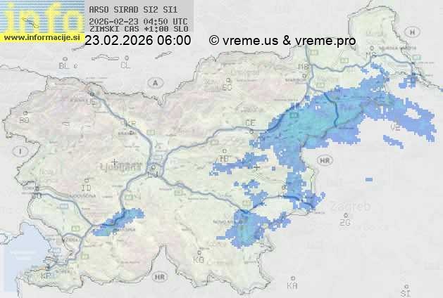 Radarska karta padavin