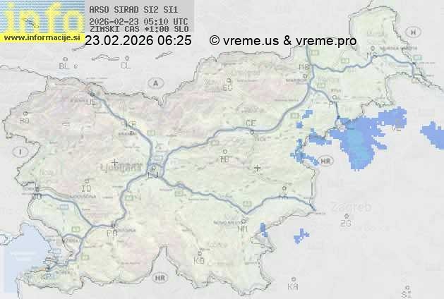 Radarska karta padavin