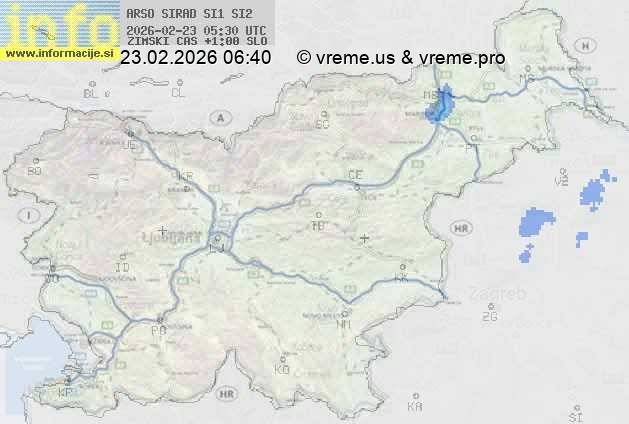 Radarska karta padavin