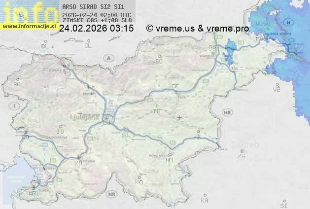 Radarska karta padavin