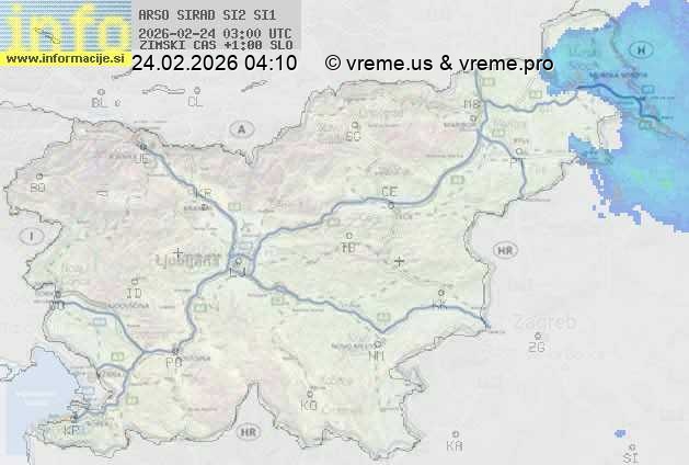 Radarska karta padavin