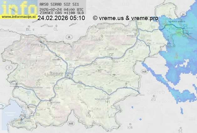 Radarska karta padavin