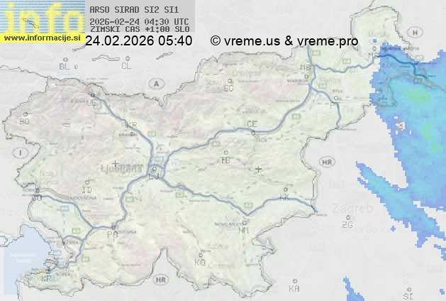 Radarska karta padavin