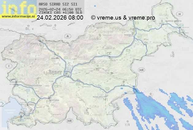Radarska karta padavin