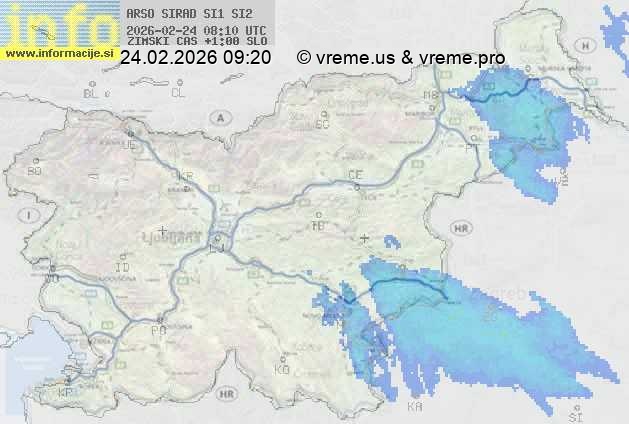 Radarska karta padavin