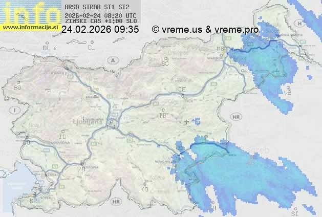 Radarska karta padavin