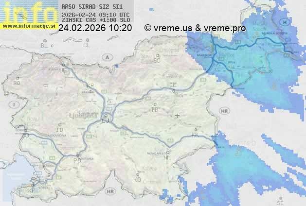 Radarska karta padavin