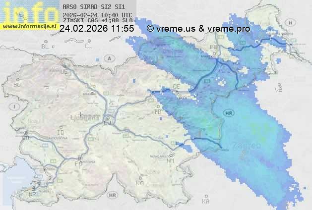Radarska karta padavin
