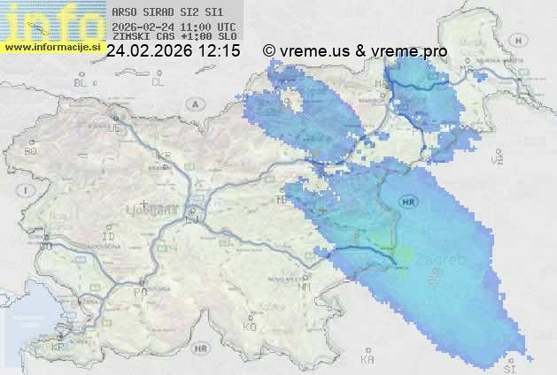 Radarska karta padavin