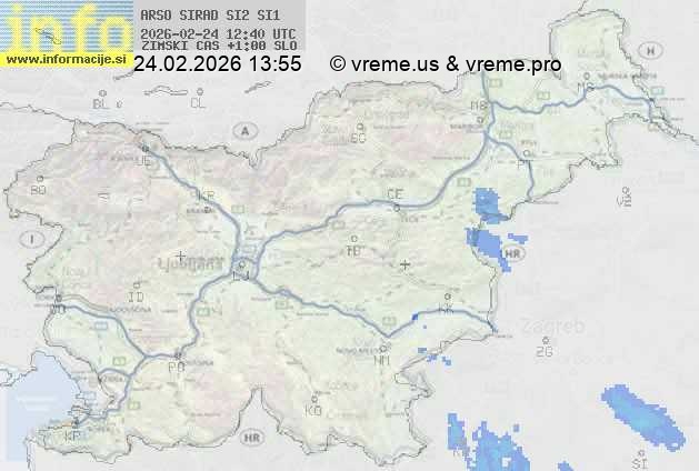 Radarska karta padavin