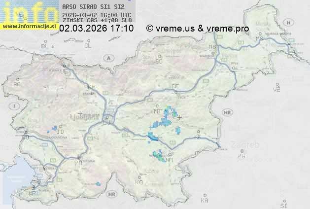 Radarska karta padavin
