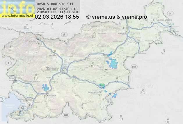 Radarska karta padavin