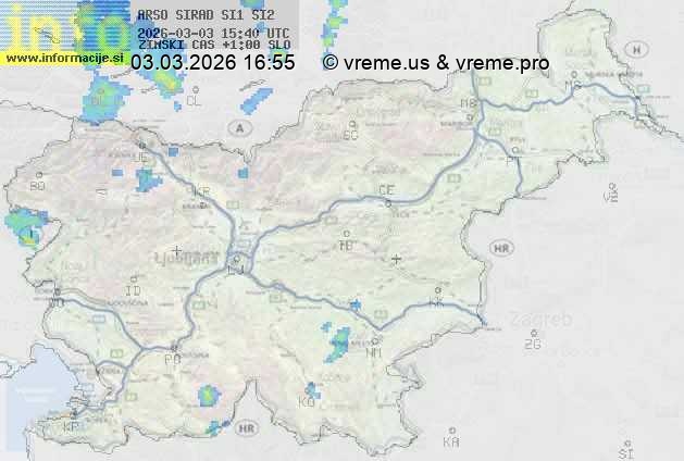 Radarska karta padavin