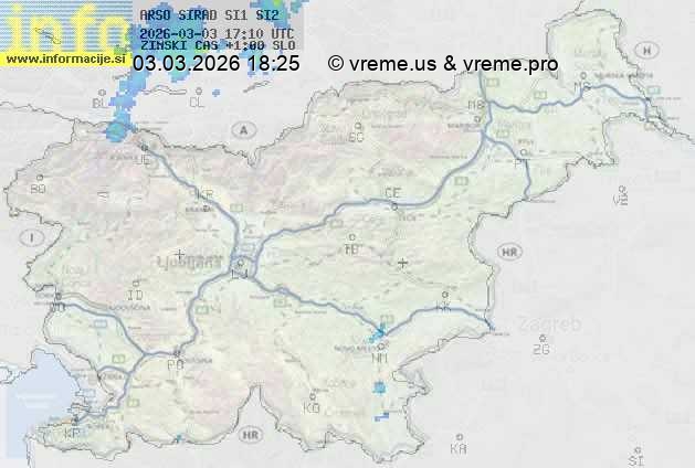 Radarska karta padavin