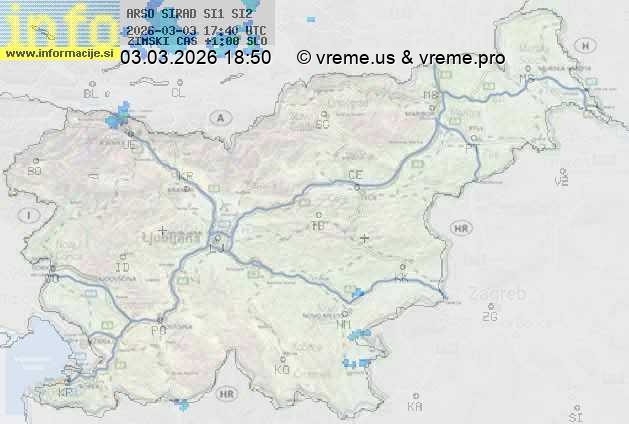 Radarska karta padavin