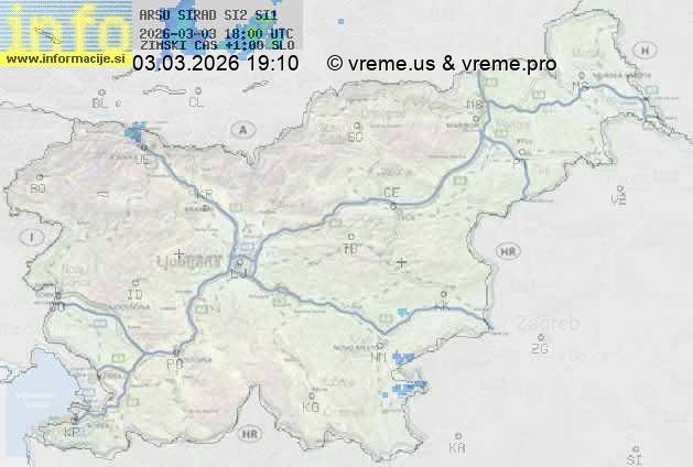 Radarska karta padavin