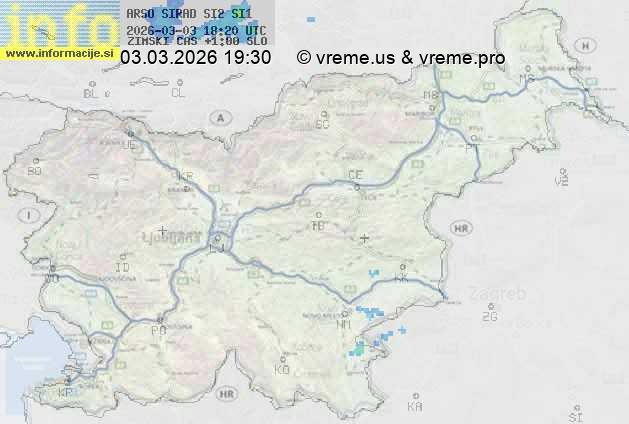 Radarska karta padavin