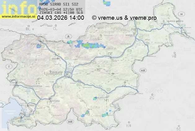 Radarska karta padavin