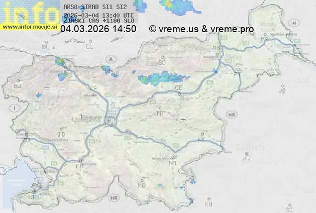 Radarska karta padavin