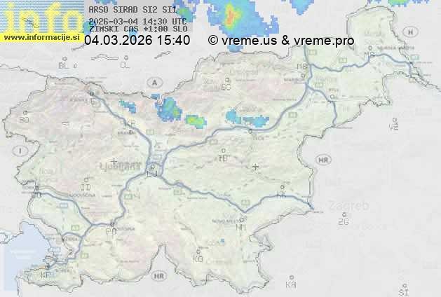 Radarska karta padavin