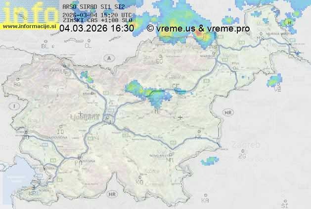 Radarska karta padavin