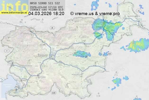 Radarska karta padavin