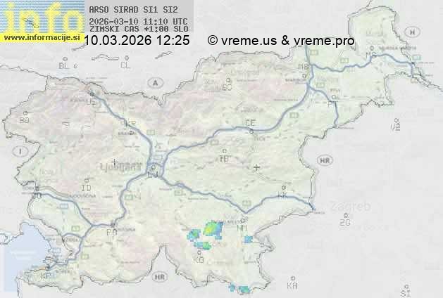 Radarska karta padavin