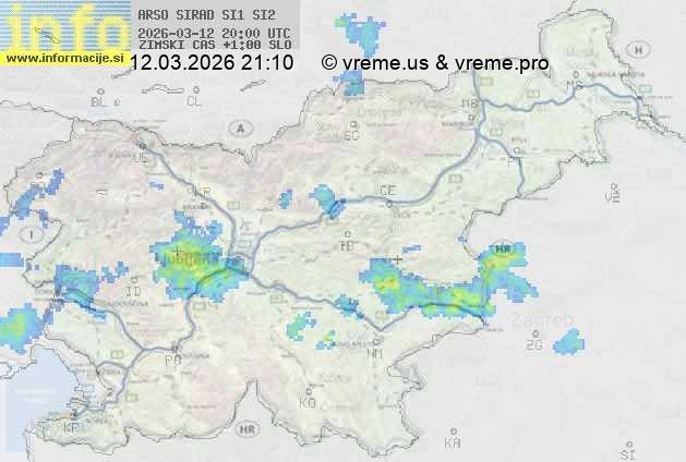 Radarska karta padavin